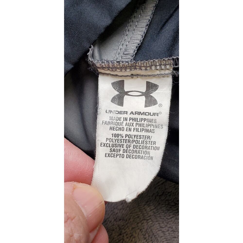 Under Armour Jacket Mens Sz M Black Gray AllSeasonGear Hooded Rain C33-49 - Picture 7 of 11